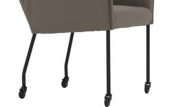 Goossens excellent eetkamerstoel leogang grijs leer - 8222227-01 2